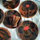 Ceramic coffee service Quimper Quercy