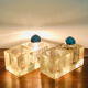 Murano glass table lamp, Italy 60s