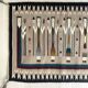 Navajo rug woven in the late 1980s.