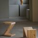 Eliaselias stool/table in recycled solid pine, Danish design 2022.