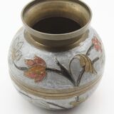 Email and vintage brass vase