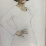 Miniature painting by Weyenbergh "Portrait of a Woman"
