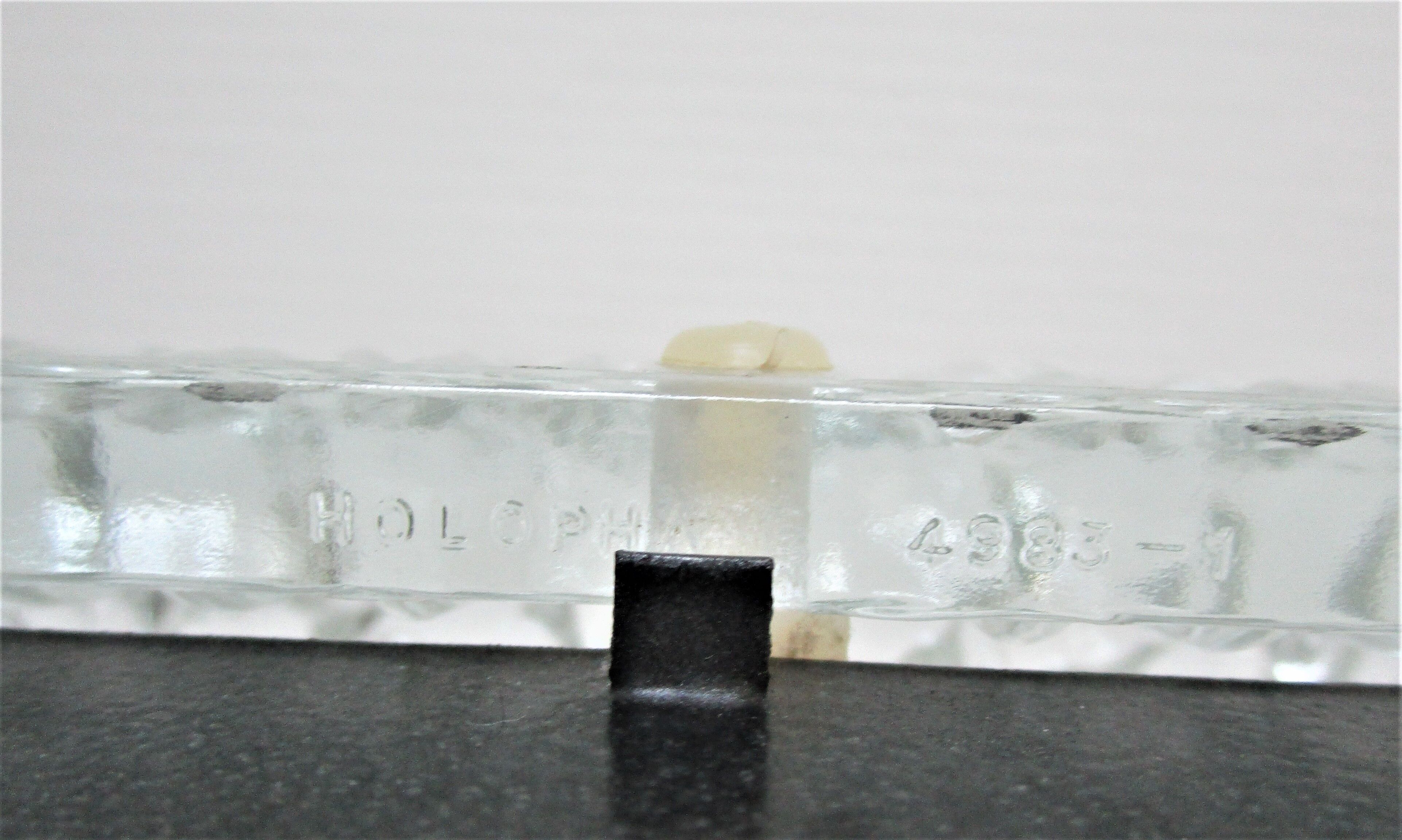 Apply Holophane XL square thick molded glass design 60 / 70 33 cmx33 cm