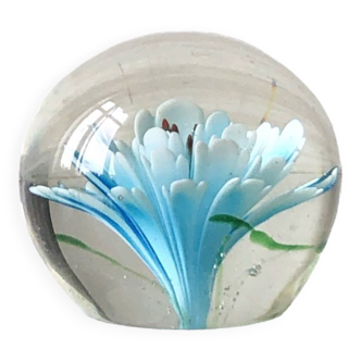 Presse-papiers - sulfure fleur bleue