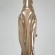 Solid brass parrot perch H. 45 cm 80s