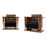 Ensemble de deux fauteuils de salon Art Déco