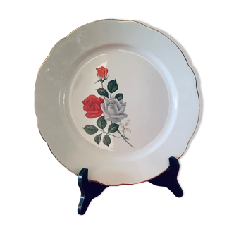 Round dish Luneville Menton collection