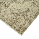 Handmade Distressed Oriental Beige Carpet 163 cm x 281 cm - 38904
