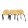 Ensemble de six chaises, design danois, années 1970, production : Danemark