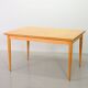 Large Extendable Solid Beech Wooden Dining Table Arno Lambrecht style 1950s