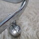 Side table serving chrome and vintage glass 70