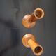 Pair of olive wood candlesticks Maison Ma Yafith