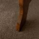 Brutalist Oak Razorback Dining Chairs with Green Velvet, 1970s, Set of 4