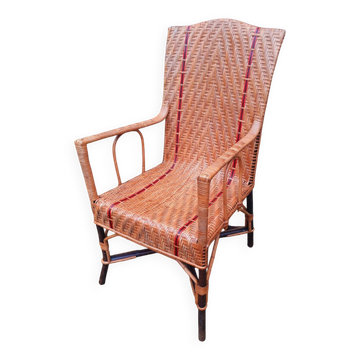 Fauteuil en rotin année 20
