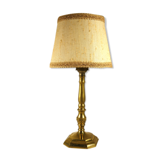 Golden brass lamp