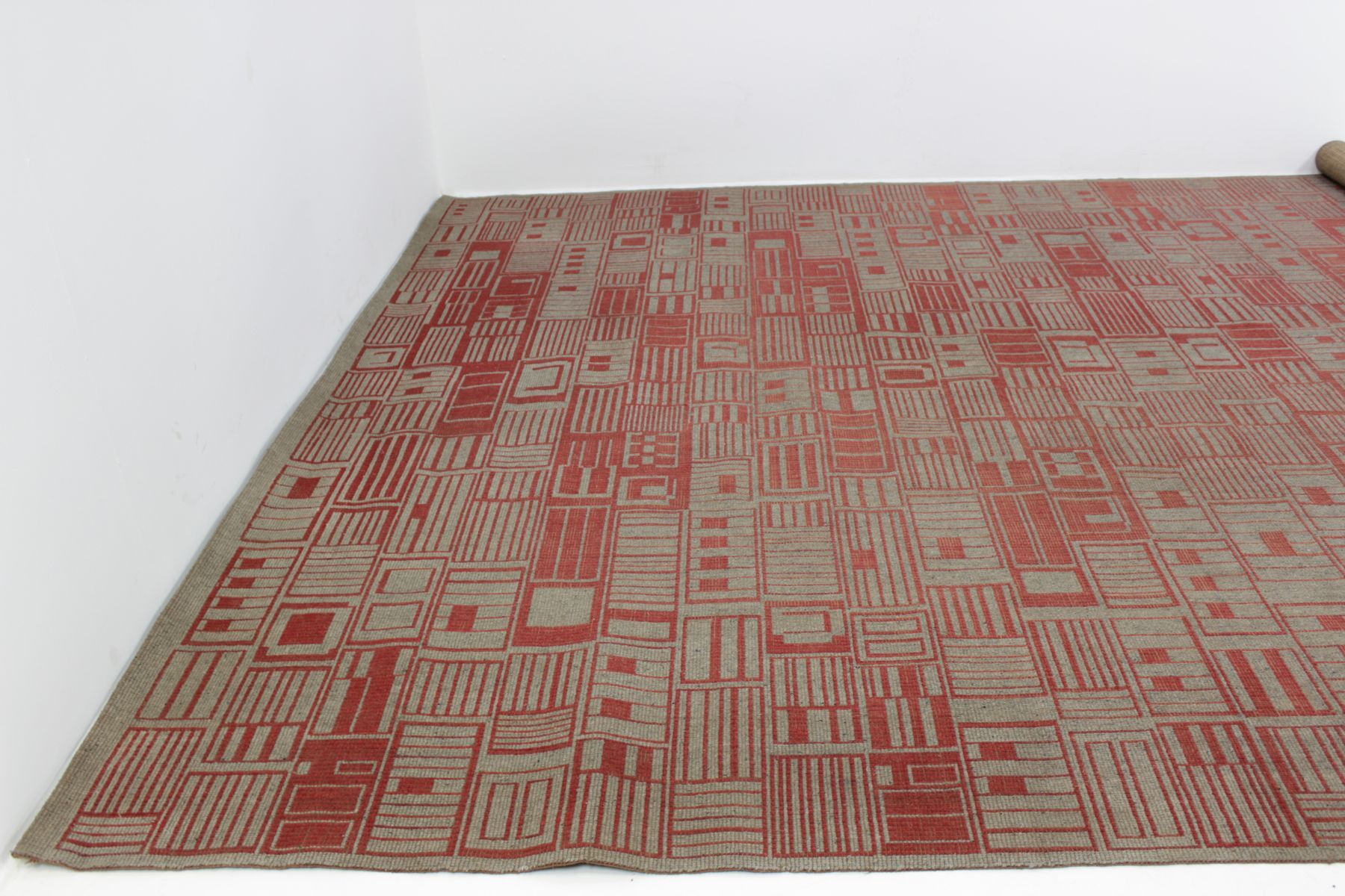 Carpet mid-century modernist geometric 350x250cm