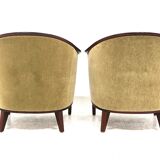 Set of 2 velvet armchairs, Bröderna Anderssons, Sweden, 1960