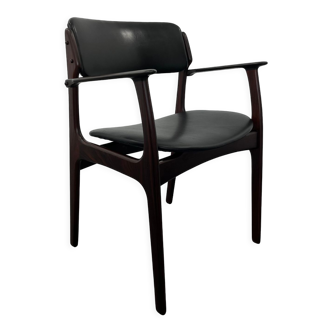 Fauteuil en palissandre par Erik Buch années 1960