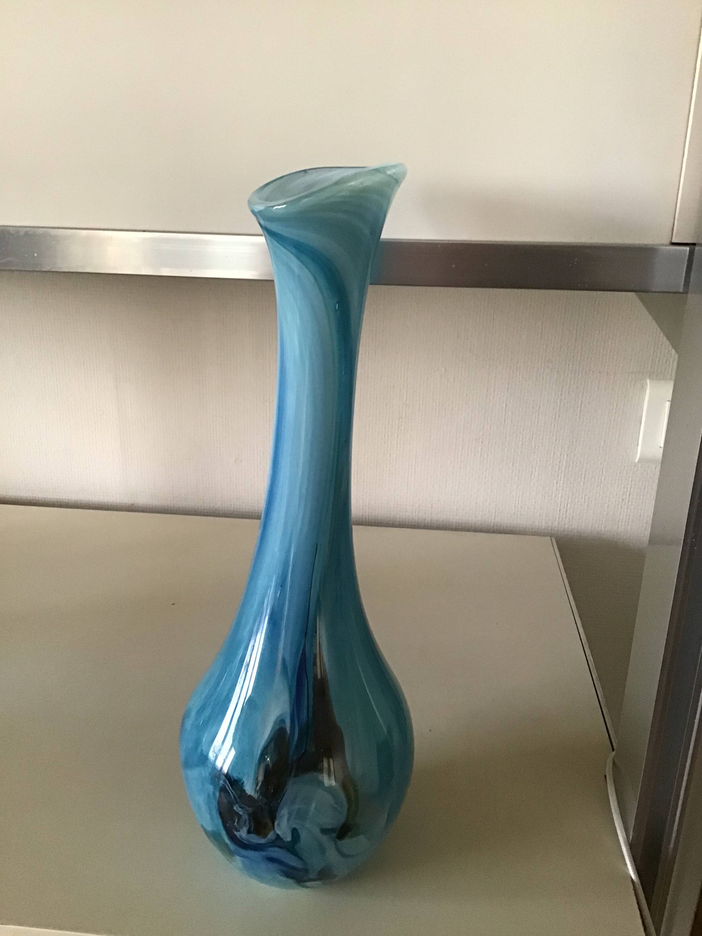 Murano blown glass vase