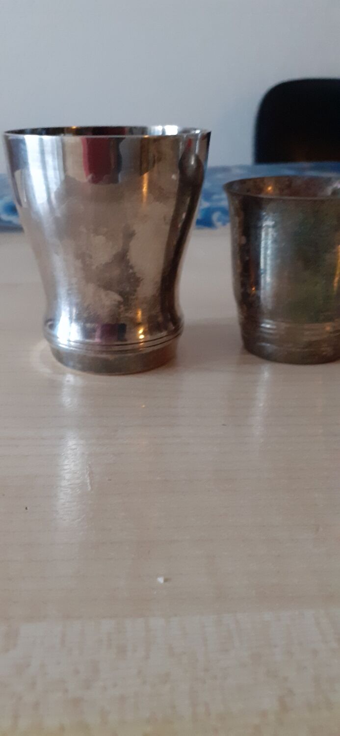 2 timpani silver metal with hallmarks