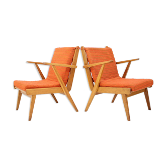 1960s Pair of Armchairs, Czechoslovakia