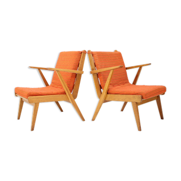 1960s Pair of Armchairs, Czechoslovakia