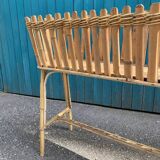 Large vintage bamboo planter