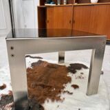 Table basse en verre fumé