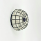 1 Of 2 Mid Century Modern Glass Ceiling Lights From Limburg, Germany, 1970s
