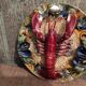 Portuguese Palissy plate depicting a lobster, 19th century