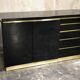 Jean-Claude Mahey for Maison Romeo Paris — Sideboard in black lacquer and milk.