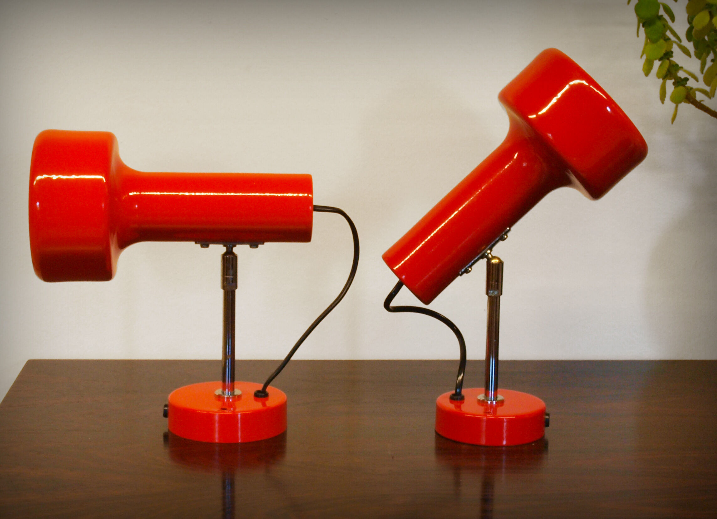 Pair of spot wall lamps by Neweba, Switzerland