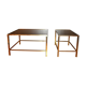 Set of 2 tables 60s/70s vintage brass
