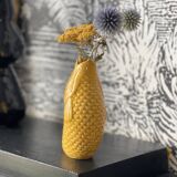 Saffron ceramic vase