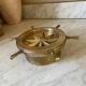 Solid brass compass rose ashtray