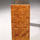 Max Papiri side table in woven banana wood and smoked glass – A sculptural modern classic
