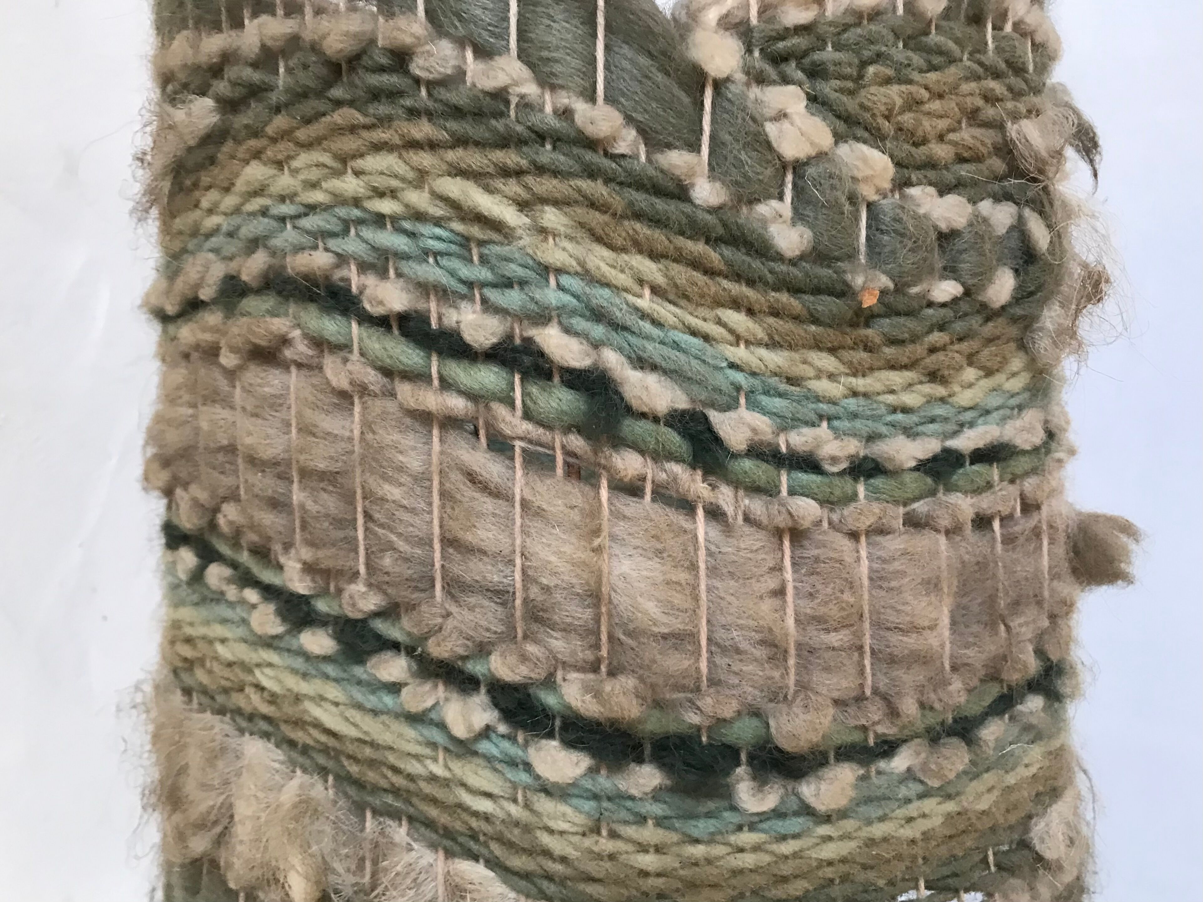 Stoneware lamp with its wool lampshade