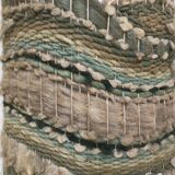 Stoneware lamp with its wool lampshade