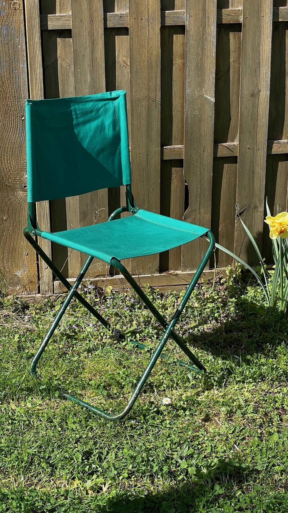 Vintage camping folding chair