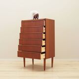 Teak chest of drawers, Danish design, 1970s, production: Denmark