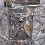 Grandes appliques murales en cristal Kinkeldy des années 1970, Allemagne.