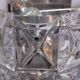 Large Kinkeldy Chrystal Glass wall lamps 1970s Germany