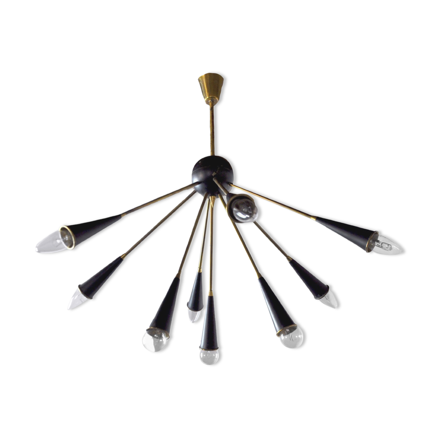 Sputnik 9-armed lustre, Italy, 1960