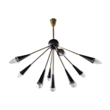Sputnik 9-armed lustre, Italy, 1960
