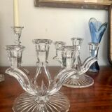 Pair of crystal candlesticks
