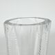 Art Deco Facet Cut Glass Vase