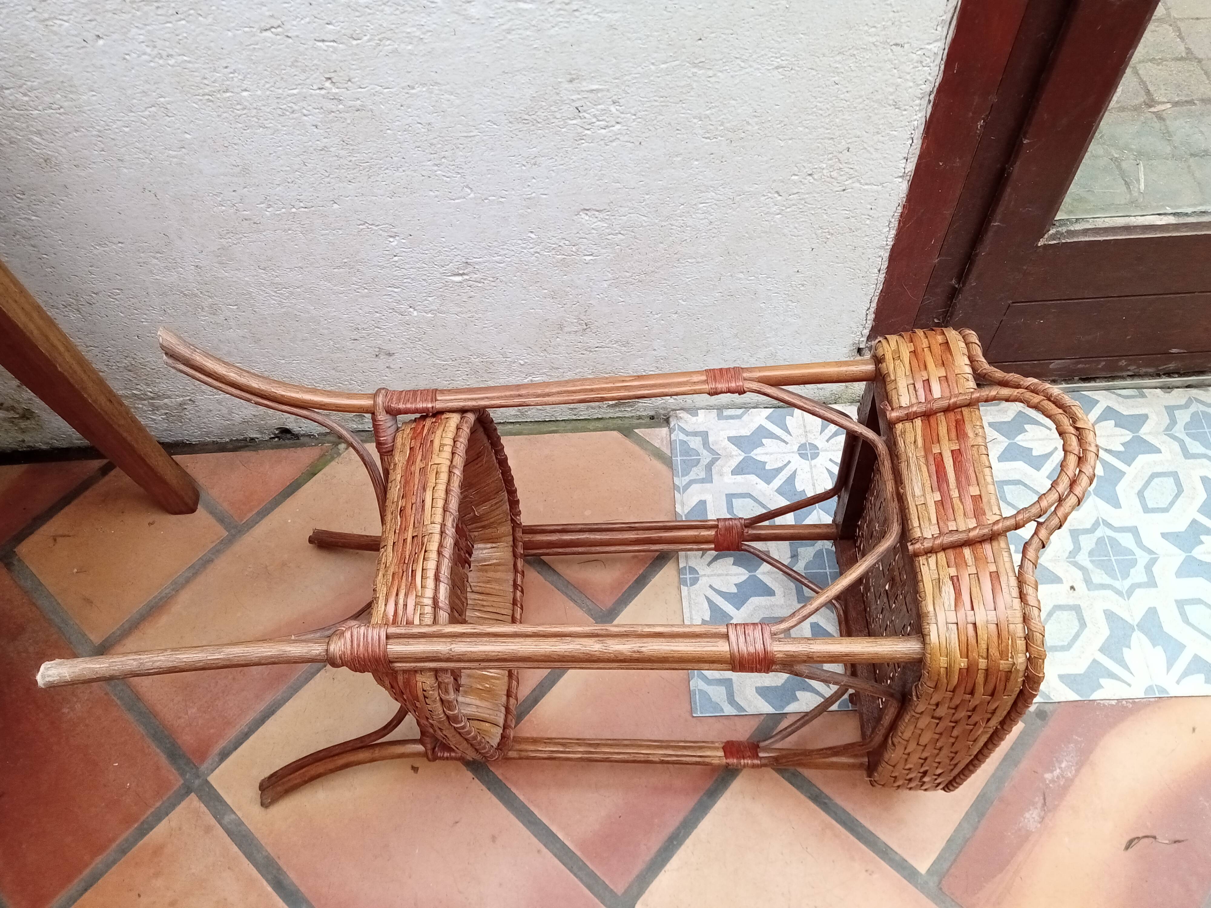 Small rattan table
