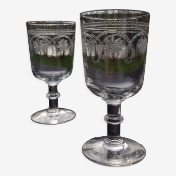 Set de 6 verres flutes à champagne en cristal modèle Matignon H 17 cm |  Selency