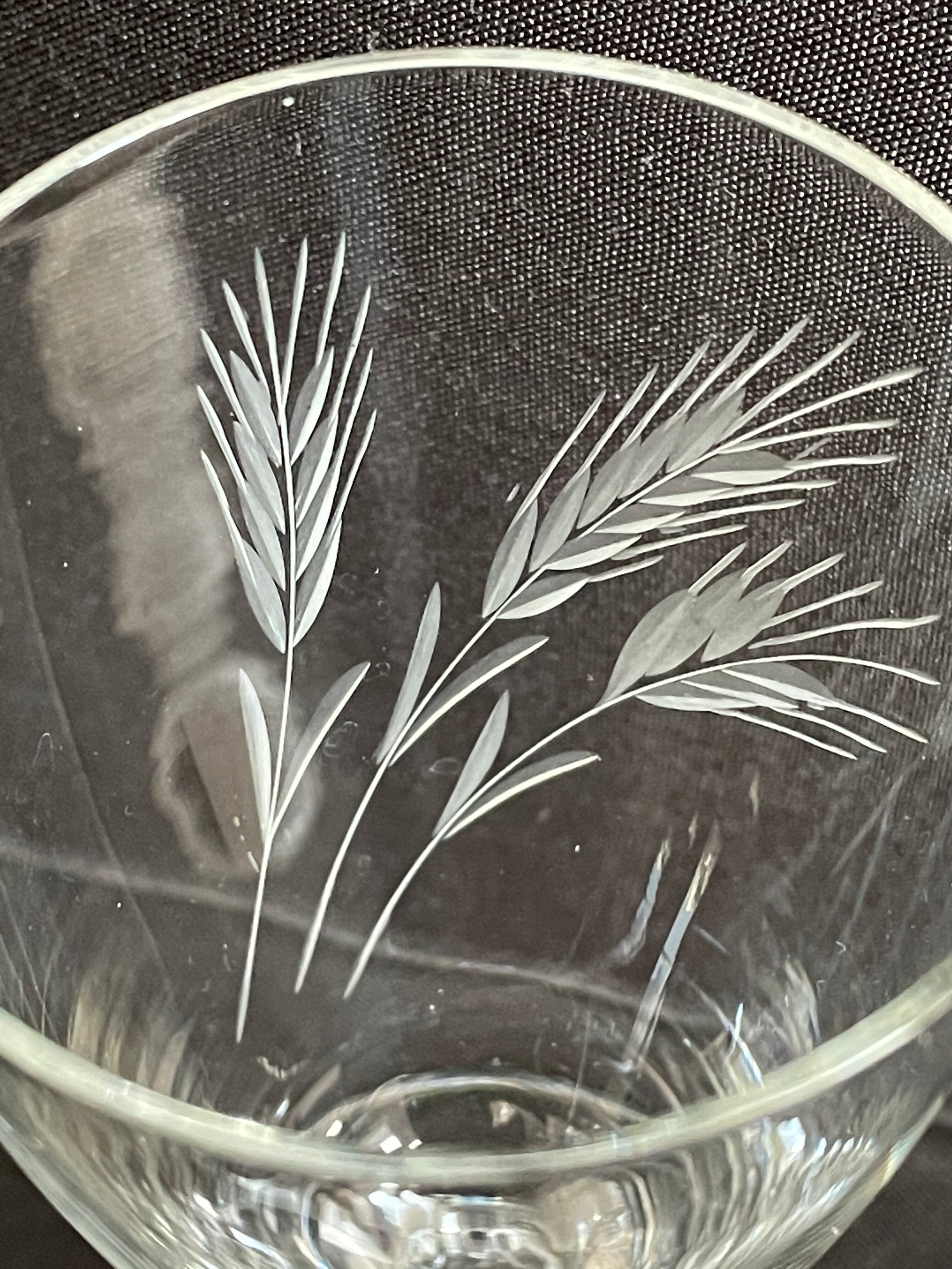 Champagne flutes in cut crystal