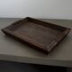 Brutalist / Japanese / Wabi-Sabi Design Raw Wooden Vintage Tray with Rope
